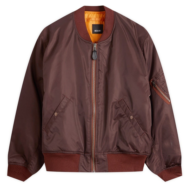 Photo: BEAMS Men's MA1 Jacket in Brown
