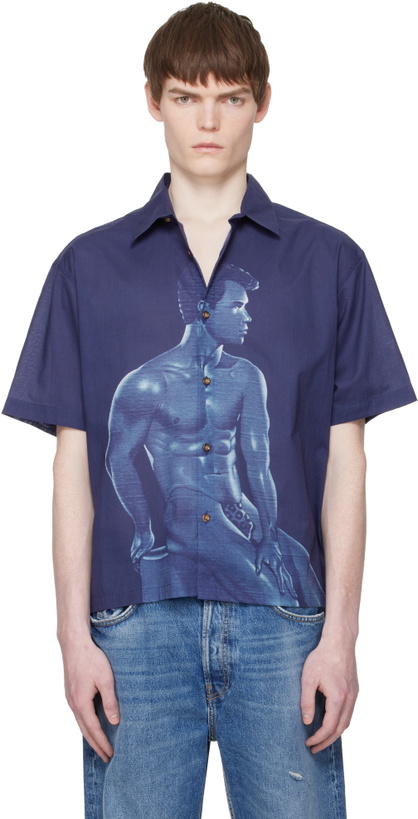 Photo: Carne Bollente Navy Sadao Hasegawa 'In Blue' Shirt