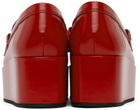 Comme des Garçons Girl Red Platform Loafers