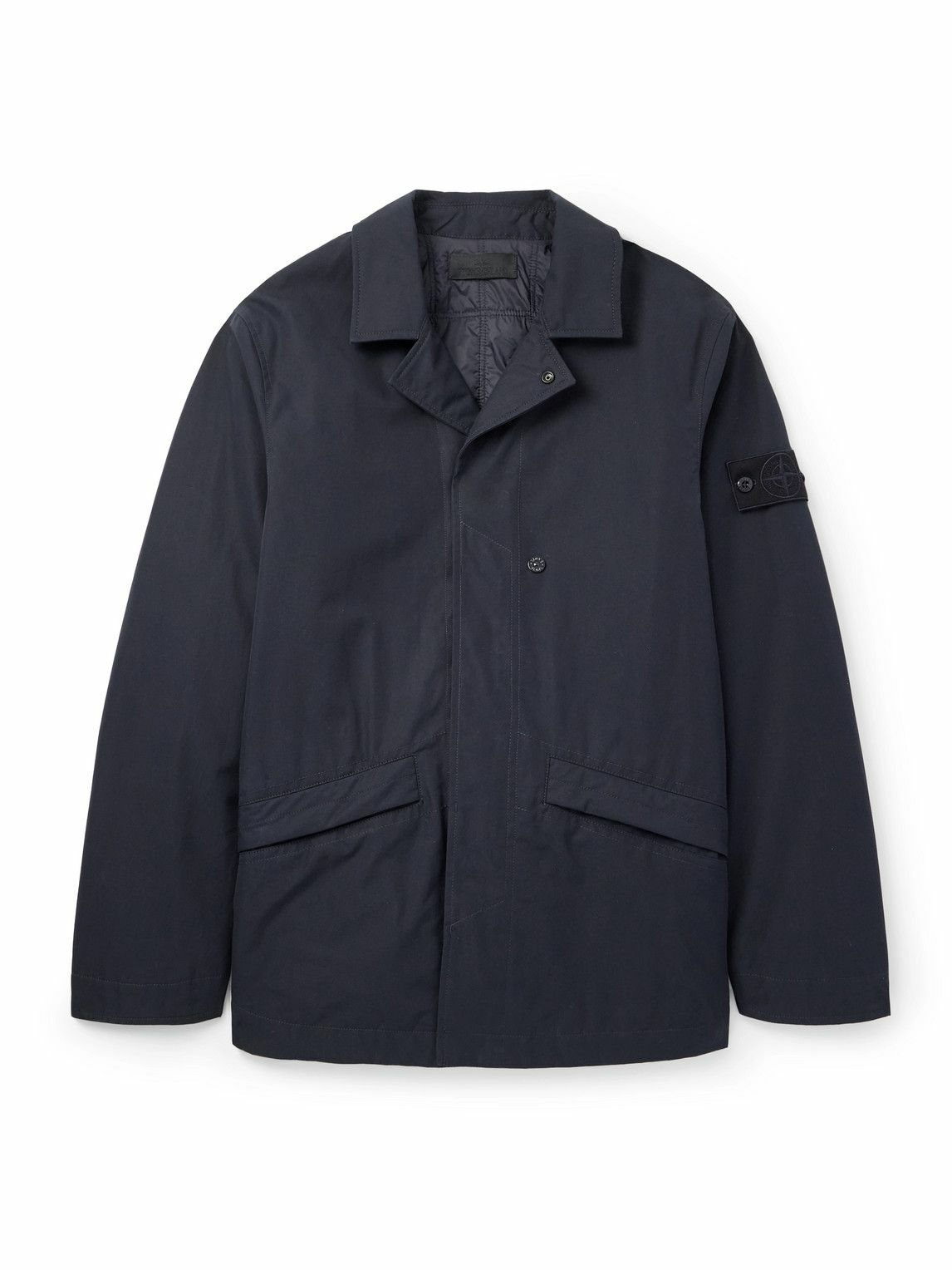 Stone Island - Padded Cotton-Canvas Coat - Blue