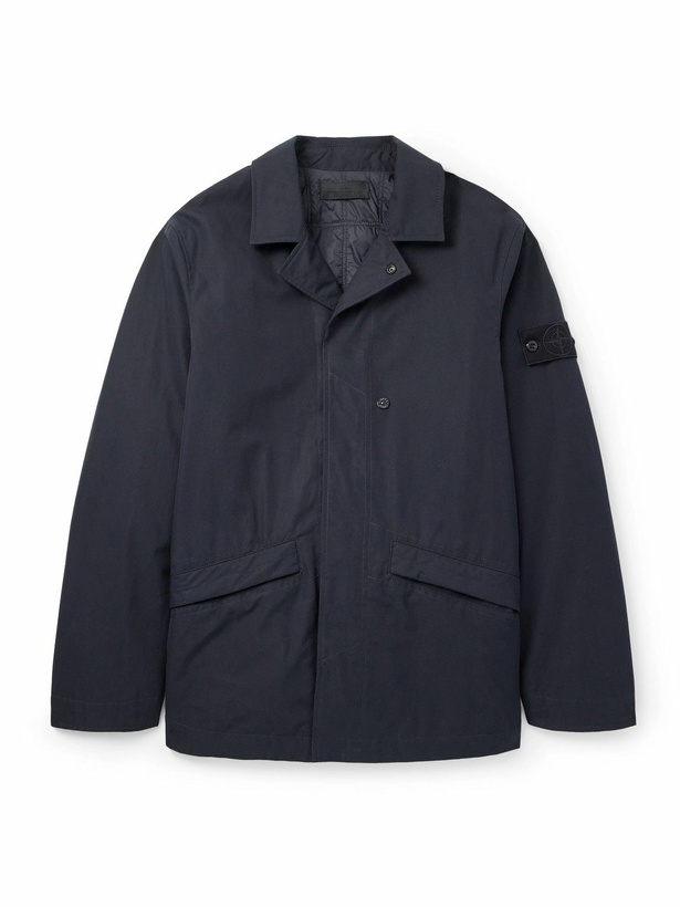 Photo: Stone Island - Padded Cotton-Canvas Coat - Blue