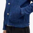 Folk Men's Waffle Prism Jacket in Indigo Waffle