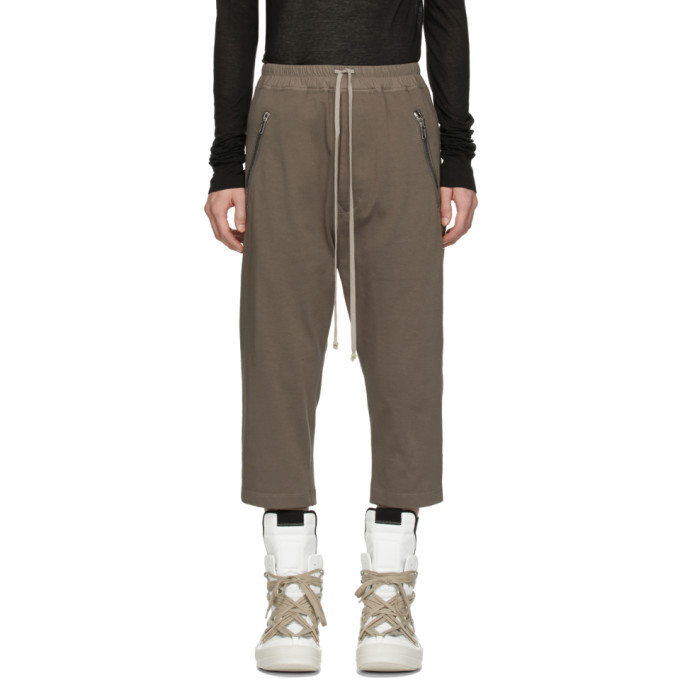 Photo: Rick Owens Grey Tecuatl Cropped Sweatpants