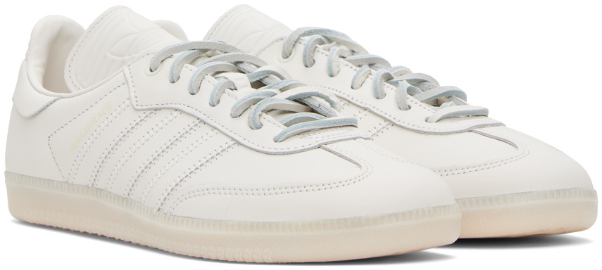adidas x Humanrace by Pharrell Williams White Humanrace Samba Sneakers