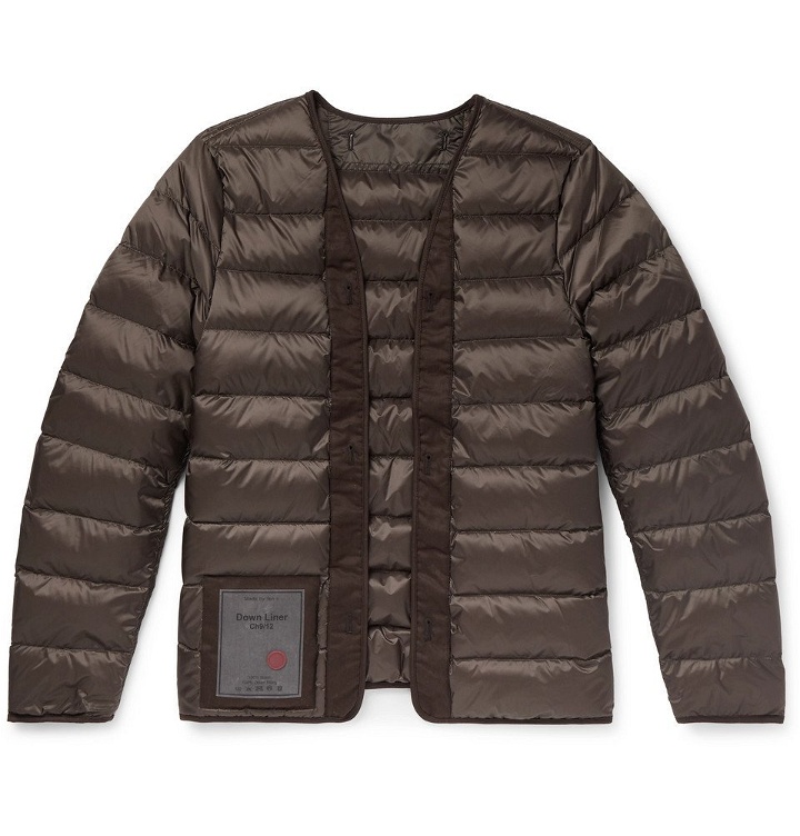 Photo: Ten C - Quilted Nylon Down Liner - Brown