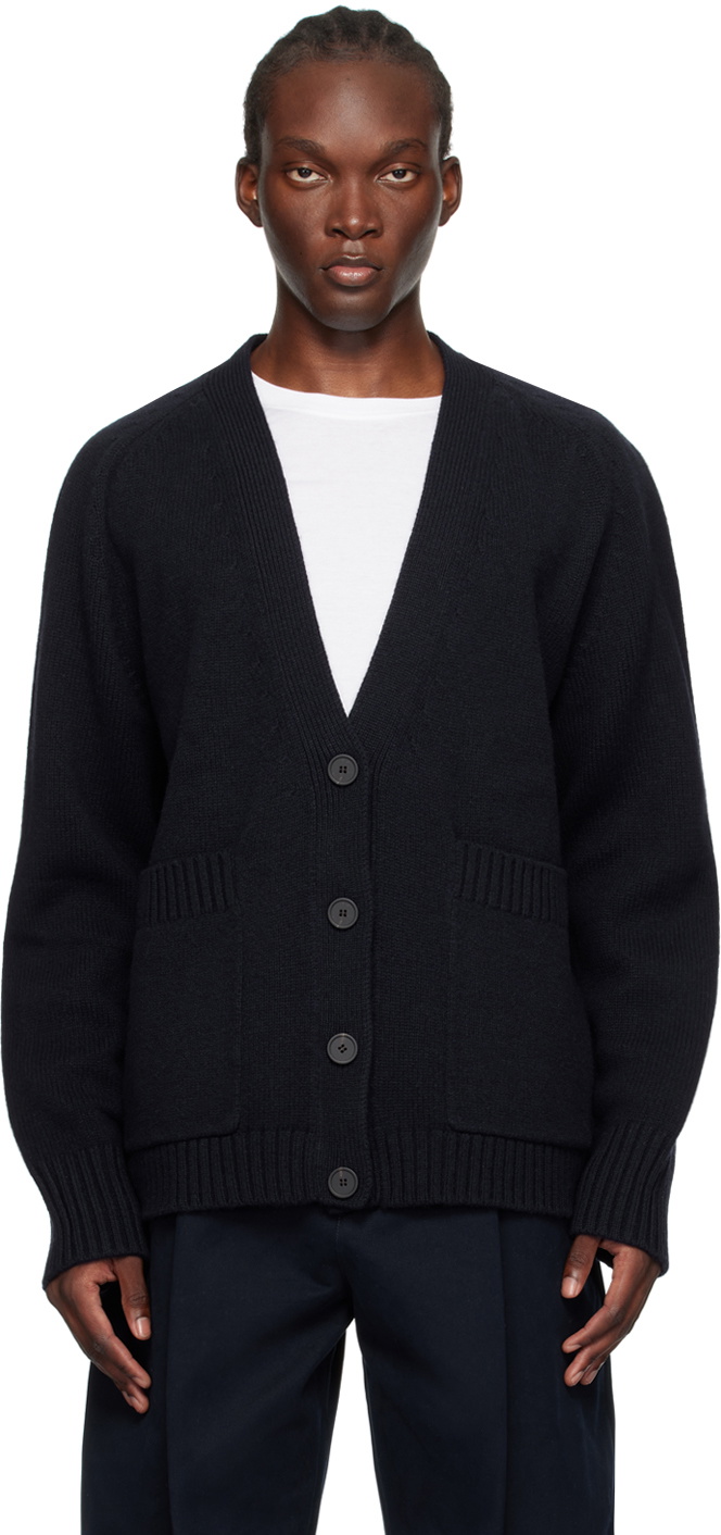 Studio Nicholson Navy Sen Cardigan Studio Nicholson