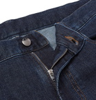 Canali - Stretch Cotton and Cashmere-Blend Jeans - Dark denim