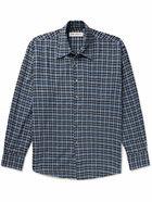 Our Legacy - Above Checked Cotton-Blend Flannel Shirt - Blue