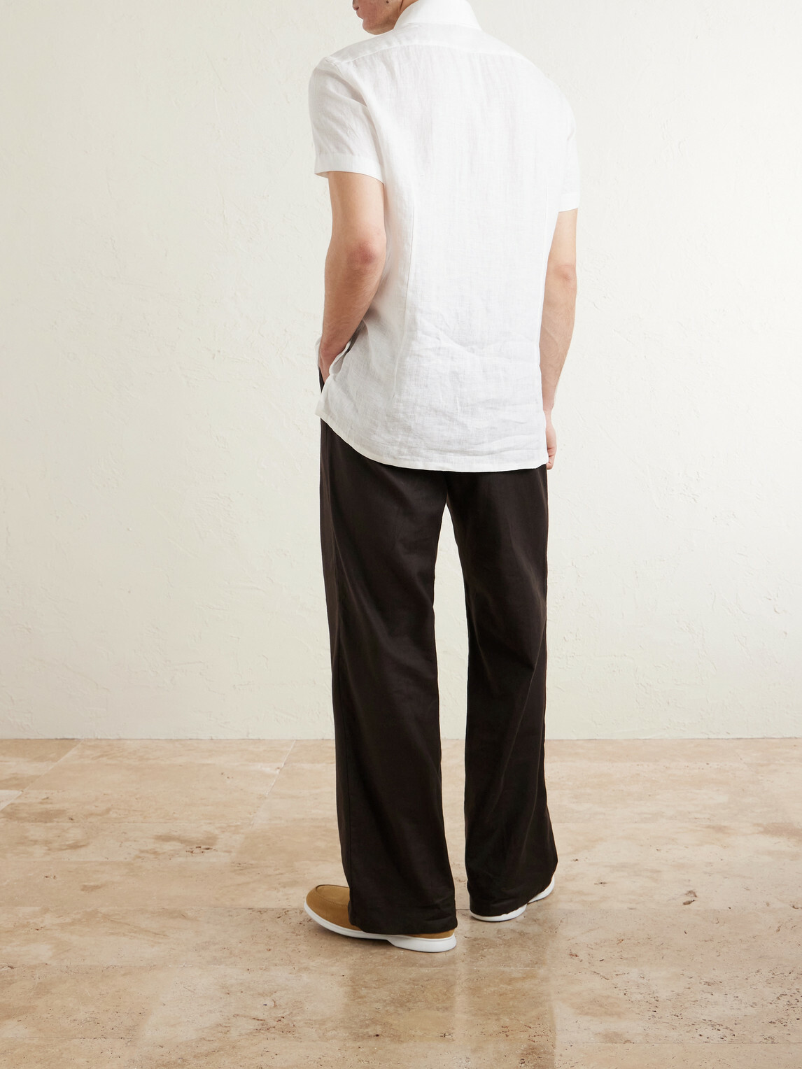Kiton - Linen Shirt - White