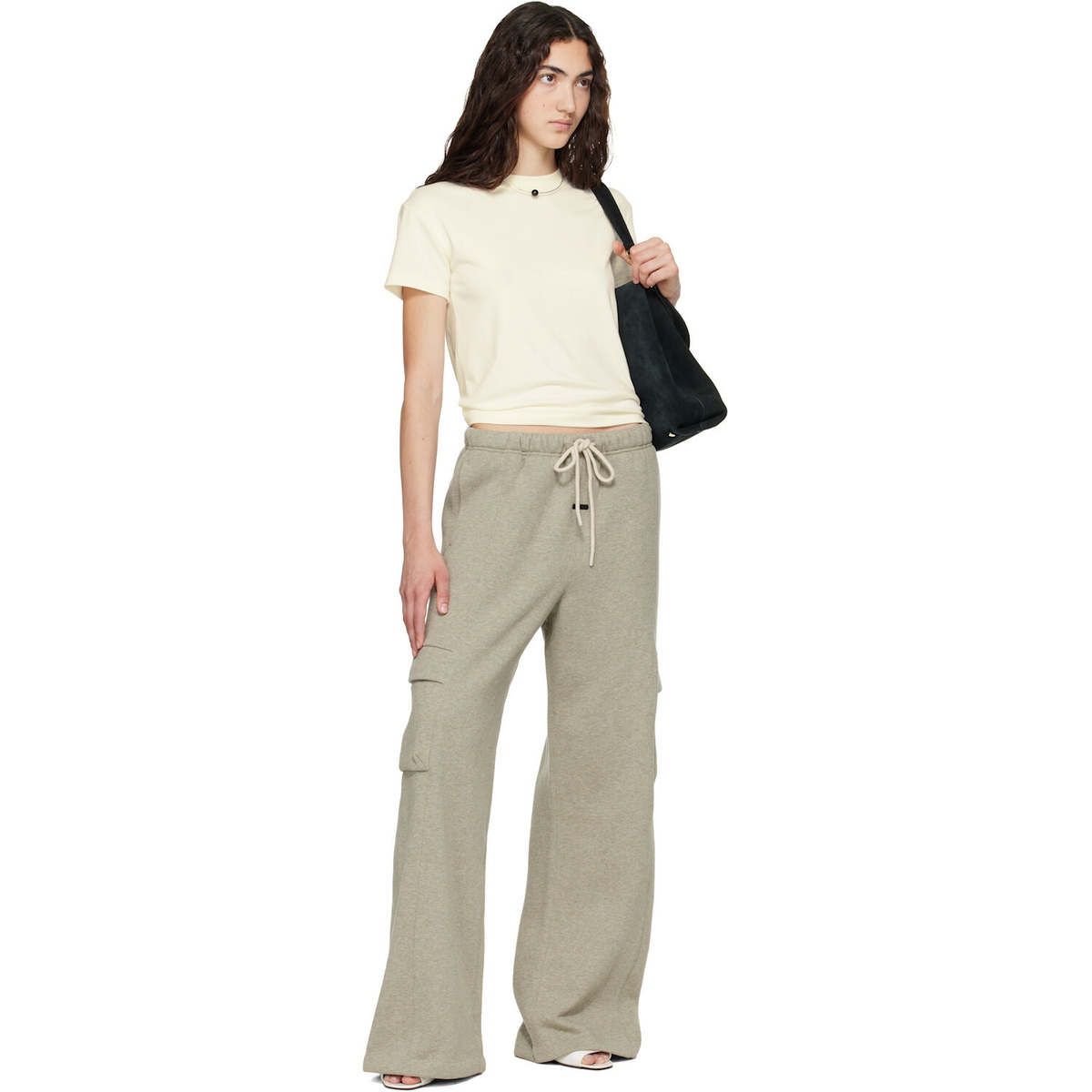Fear of God ESSENTIALS Gray Cargo Relaxed Sweatpants