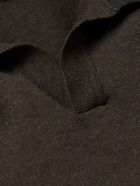 Rubinacci - Positano Cotton Polo Shirt - Brown