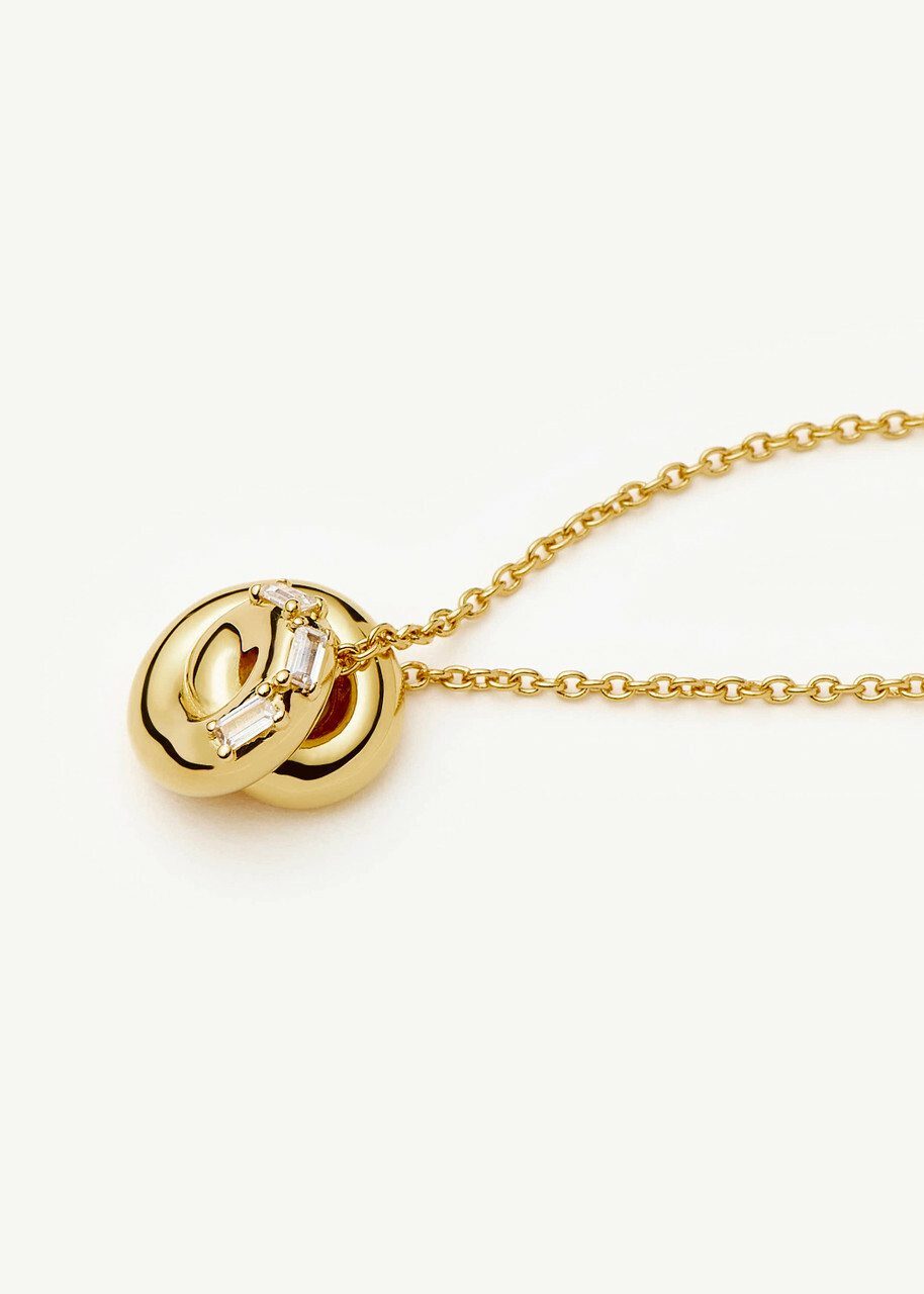 Missoma X Lucy Williams Knot Pendant 18ct Gold Vermeil Necklace - One Size