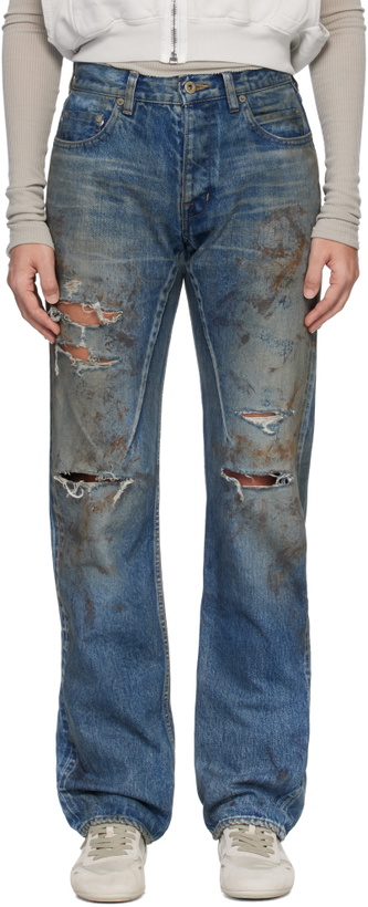 Photo: Rick Owens DRKSHDW Blue Temple Kurdt Jeans