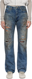 Rick Owens DRKSHDW Blue Temple Kurdt Jeans