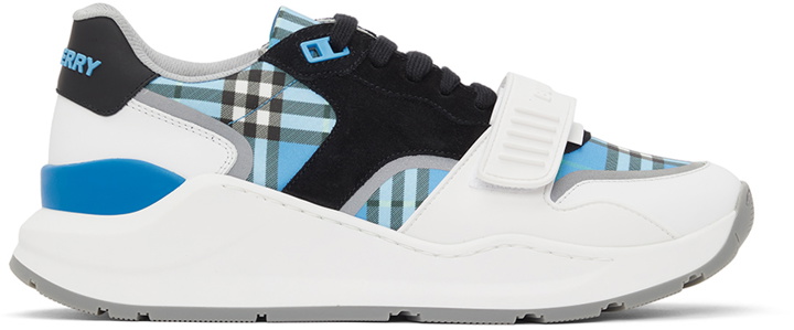 Photo: Burberry Blue Check Ramsey Low Sneakers