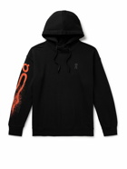 ON - Club Logo-Print Organic Cotton-Blend Jersey Hoodie - Black