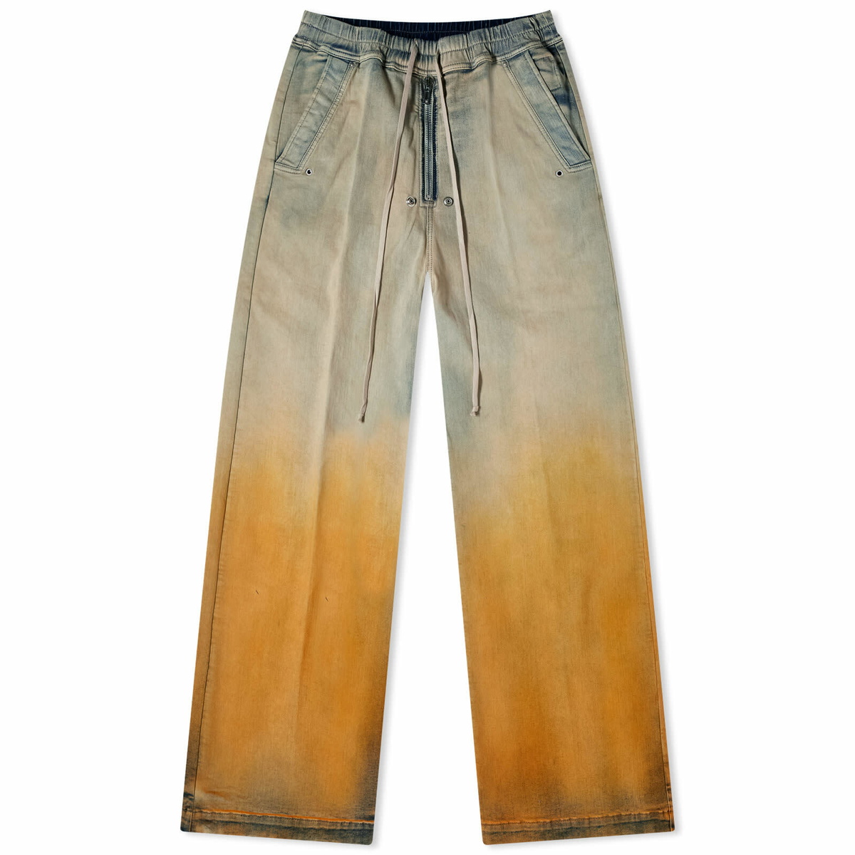 Rick Owens DRKSHDW Women's Gradient Jeans in Sky/Orange Rick
