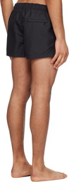 Versace Underwear Black Chain Crest Print Swim Shorts