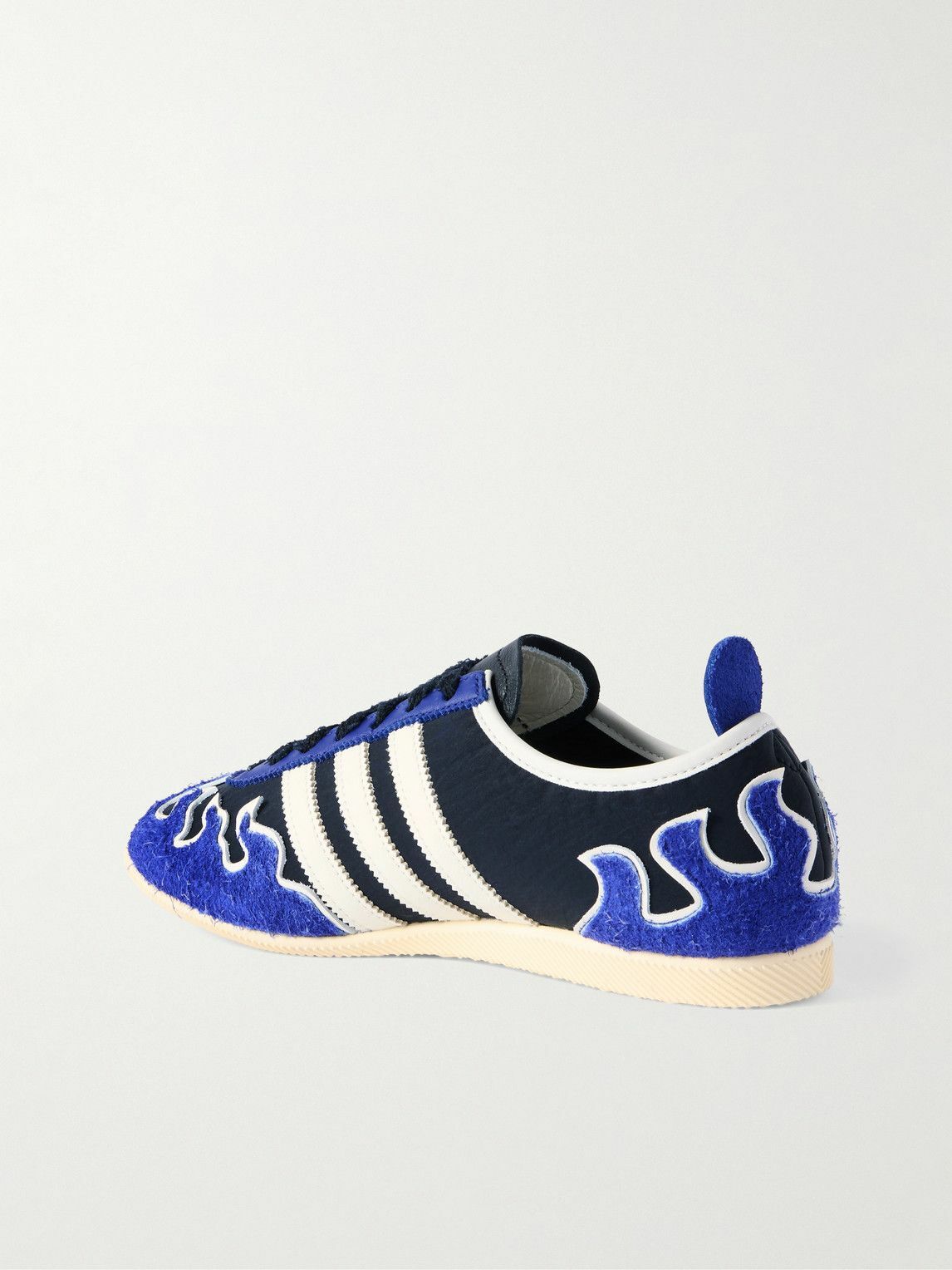 adidas Originals - Brain Dead Japan Lo Brushed-Suede, Leather and Shell Sneakers - Blue