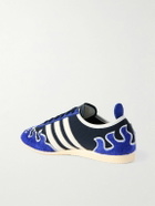adidas Originals - Brain Dead Japan Lo Brushed-Suede, Leather and Shell Sneakers - Blue