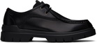 Hugo Black Double Stitching Derbys