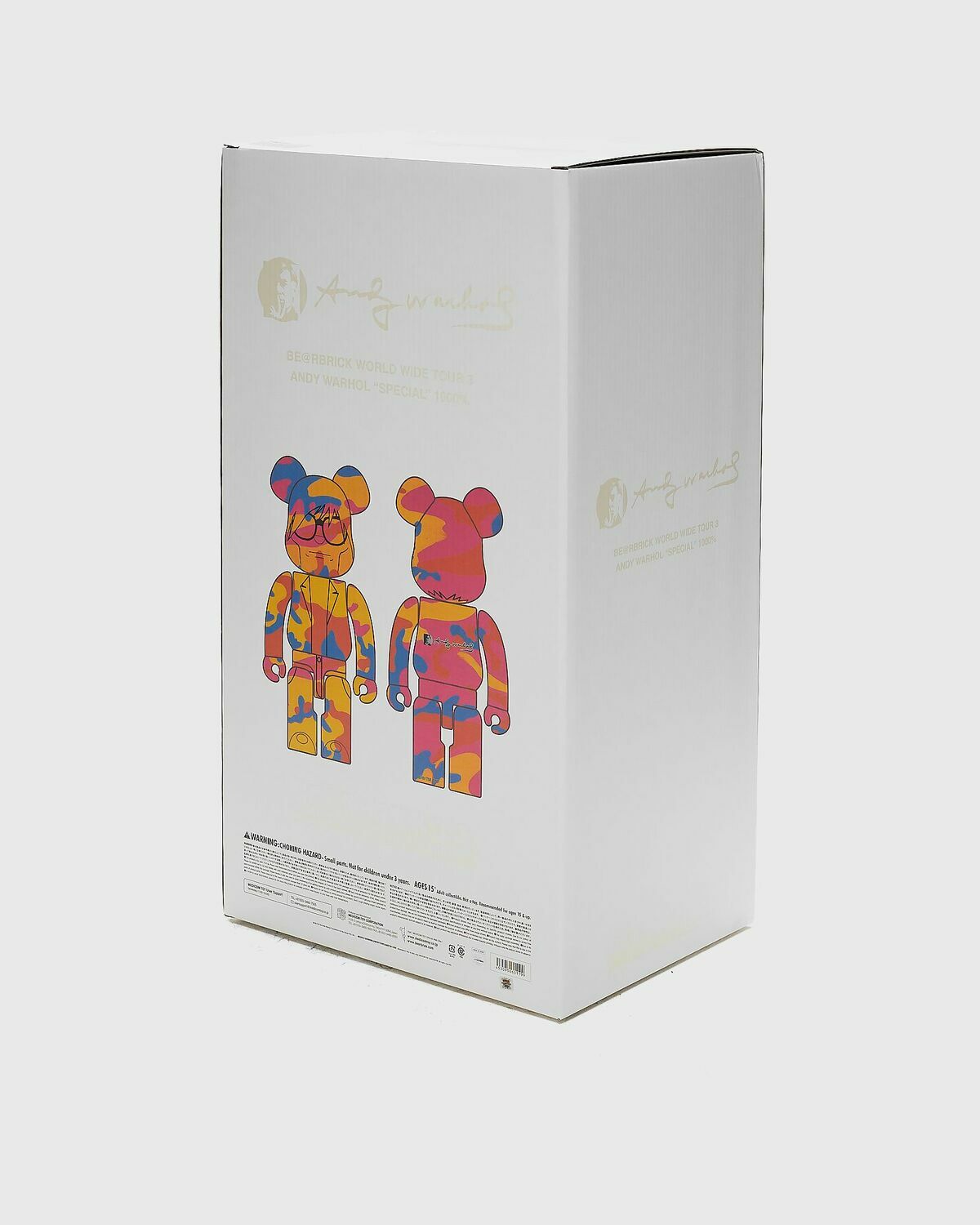 Medicom Bearbrick 1000% Andy Warhol Bwwt 3 Multi Collectibles & Toys