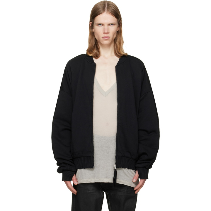 Photo: thom/krom Black MSJ 705 Bomber Jacket