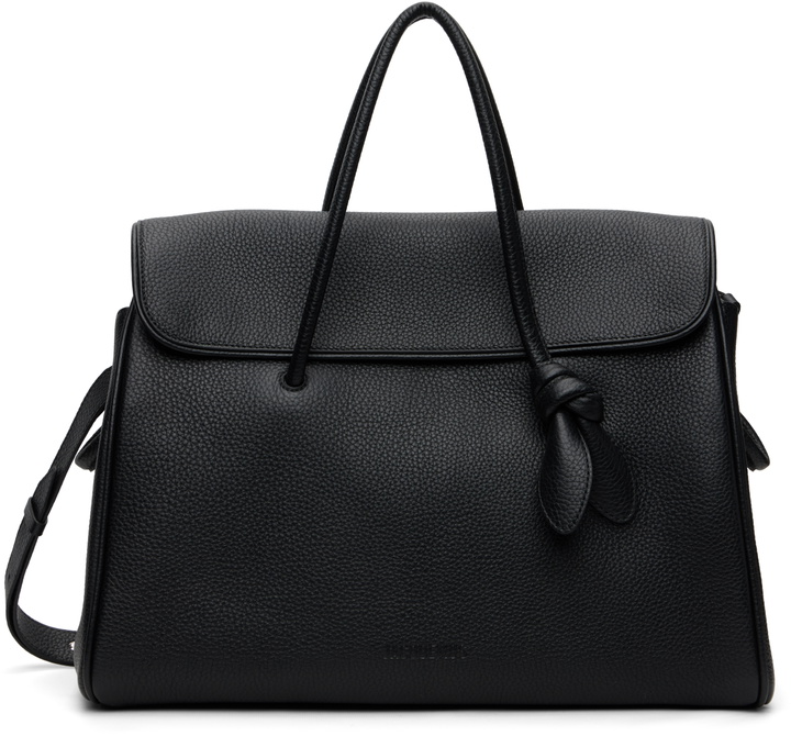 Photo: JACQUEMUS Black 'The Turismo shopper' Carryall Tote