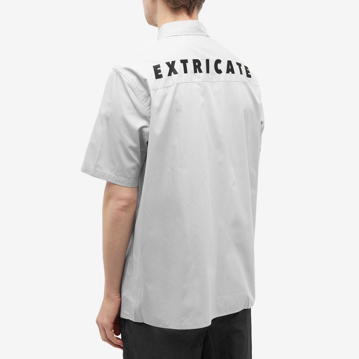 Fred Perry Men's x Raf Simons Embroidered Short Sleeve Shirt in