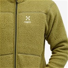 Haglöfs Men's Mossa Pile Fleece Jacket in Olive Green