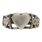 Saint Laurent Silver Heart Ring