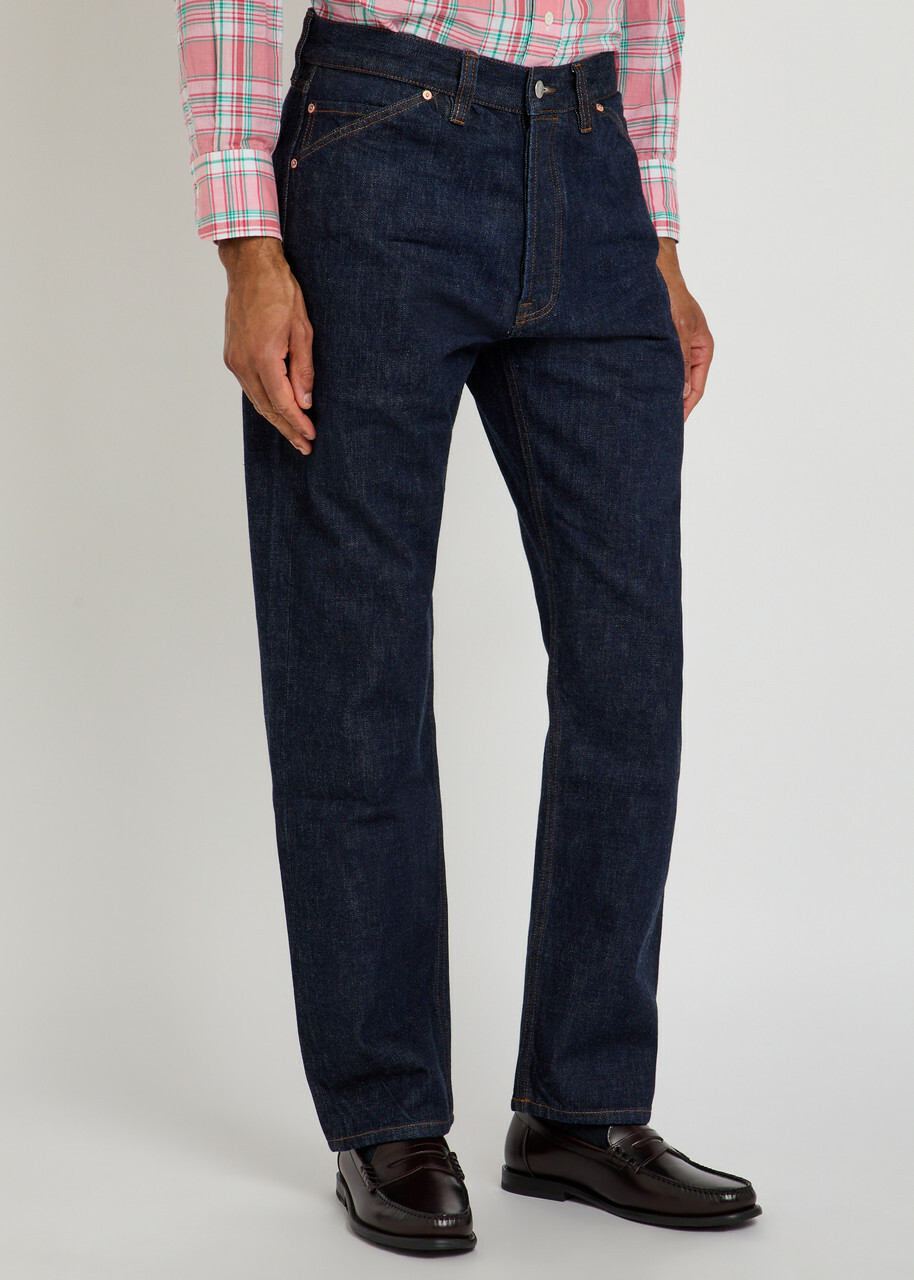 Drake's Straight-leg Denim Jeans Indigo