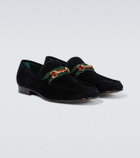 Gucci Horsebit suede loafers