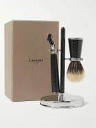 Lorenzi Milano - Three-Piece Carbon-Fibre Shaving Set
