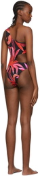 Louisa Ballou SSENSE Exclusive Black Recycled Nylon One-Piece Swimsuit