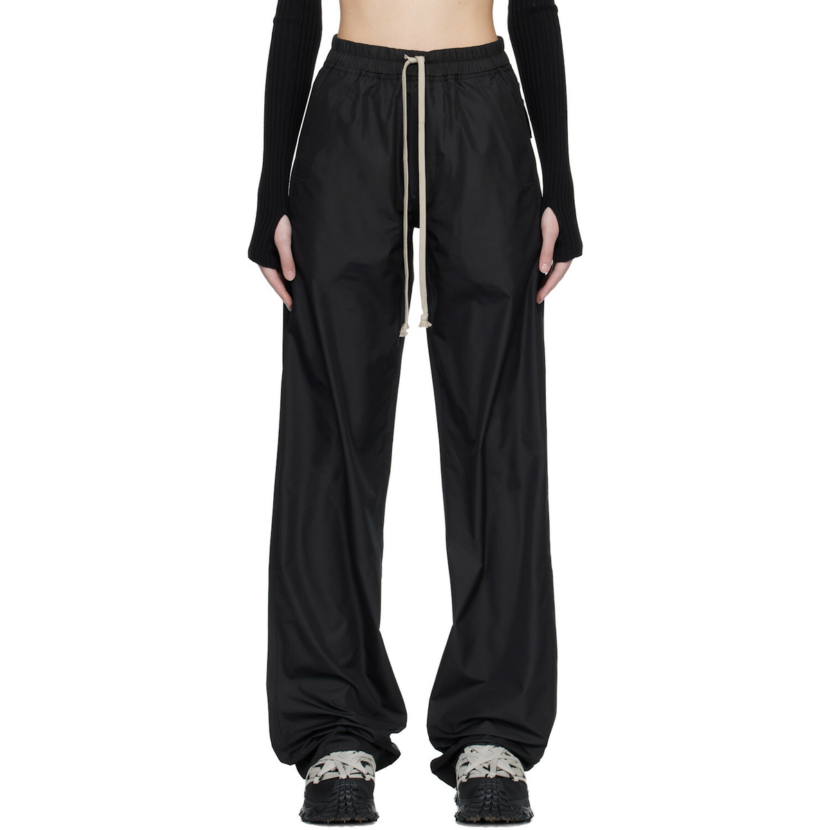Rick Owens Moncler + Rick Owens Black Drawstring Sweatpants