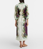 Alémais Ruthie printed linen shirt dress