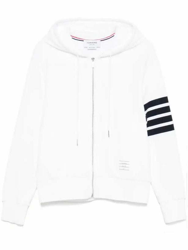 Photo: Thom Browne 4-Bar Stripe Zip-Up Hoodie