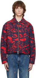 Andersson Bell Navy Embroidered Jacket