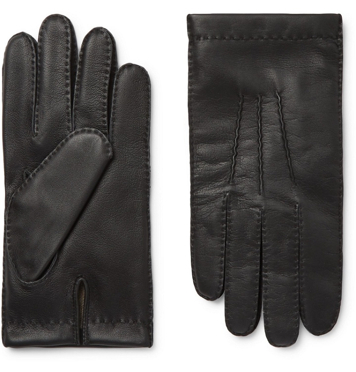 Photo: Dents - Shaftesbury Touchscreen Cashmere-Lined Leather Gloves - Black