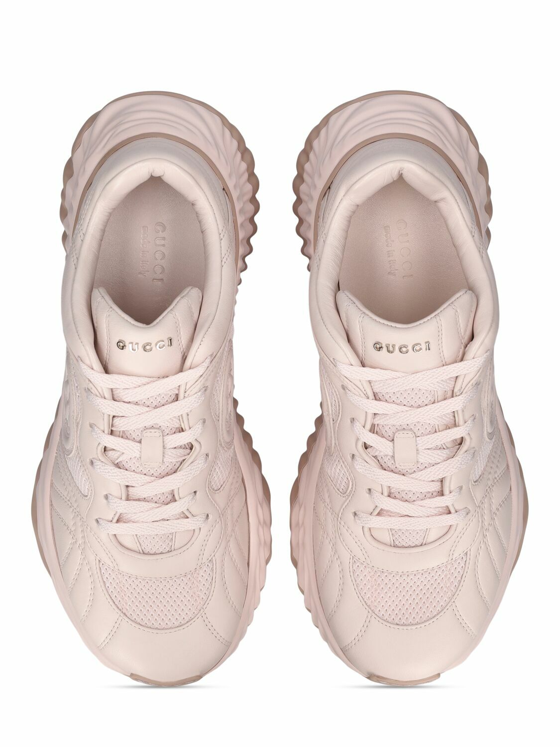 GUCCI 65mm Ripple Leather Sneakers Gucci