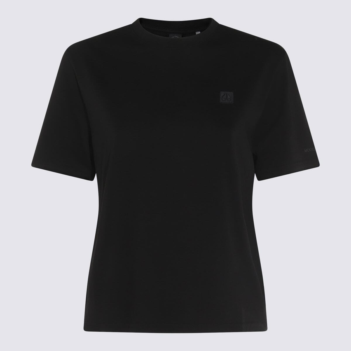 Moose Knuckles Black Cotton T-shirt