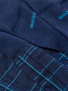 HUGO BOSS - Two-Pack Cotton-Blend Socks - Blue - EU 39/42
