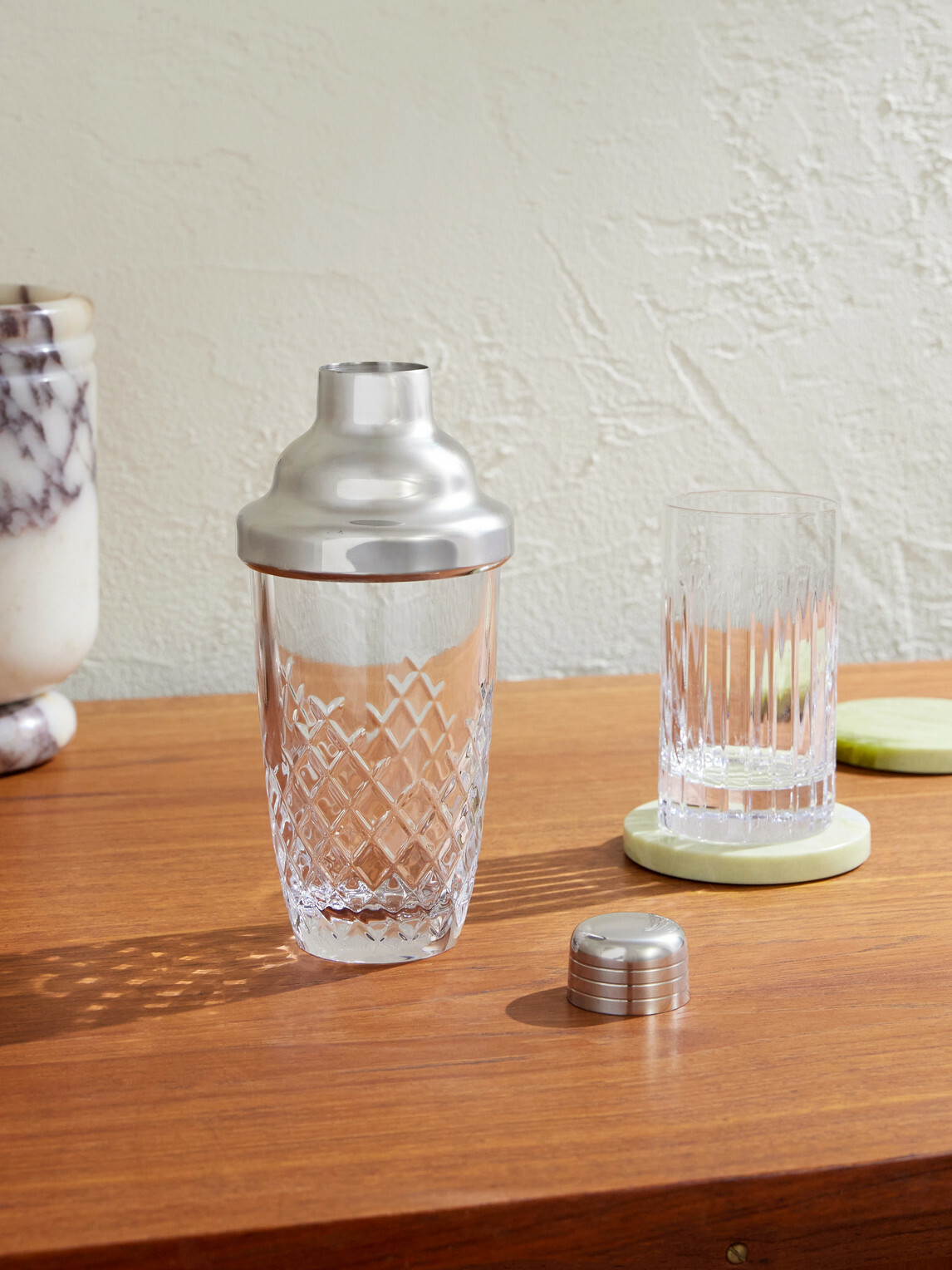 Soho Home - Barwell Crystal and Stainless Steel Cocktail Shaker