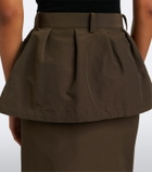 Sacai Cotton-blend cargo skirt