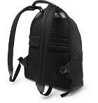 Ermenegildo Zegna - Pelle Tessuta Leather and Shell Backpack - Black