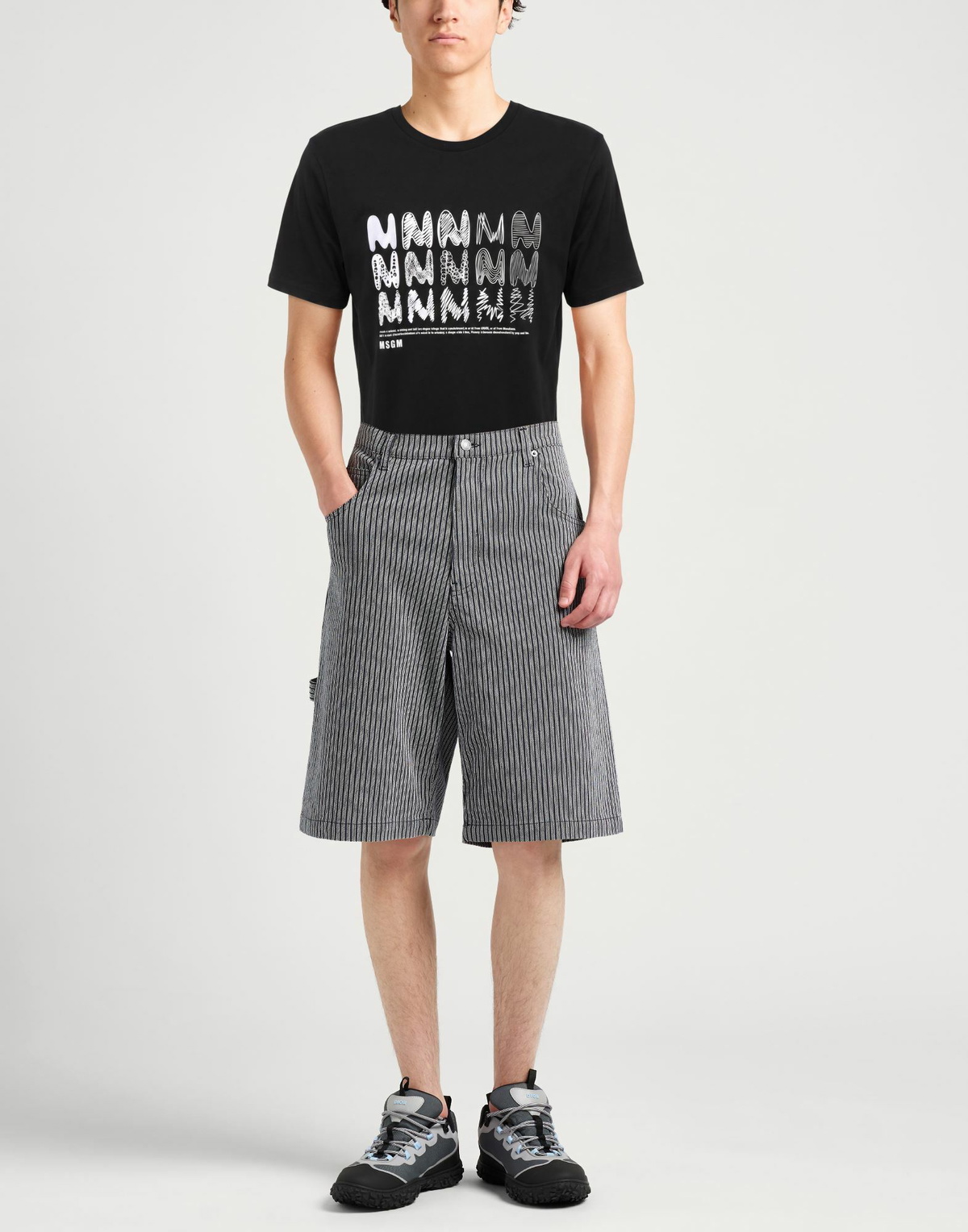 Msgm Mens T-shirt in Black