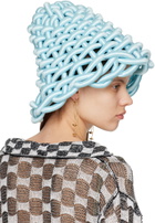 Isa Boulder SSENSE Exclusive Blue Bouncy Beach Hat