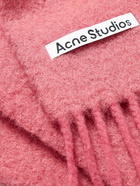 Acne Studios - Vesuvio Logo-Appliquéd Fringed Alpaca-Blend Scarf