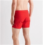 TOM FORD - Slim-Fit Mid-Length Swim Shorts - Red